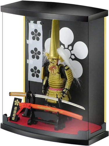 Miniatura 12 de MEISTER JAPAN Samurai Figura Naoe Kanetsugu Estatua de 8.3 pulgadas con vitrina 1:10 scale armor with iconic "Ai" love-crest helmet, miniature