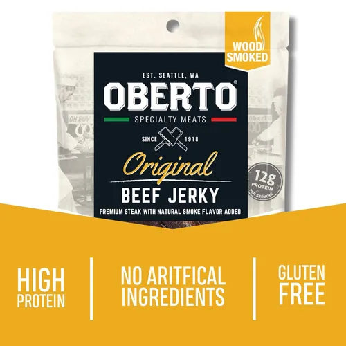 Miniatura 3 de Oberto Specialty Meats Original Beef Jerky, 2.7 onzas (paquete de 8)