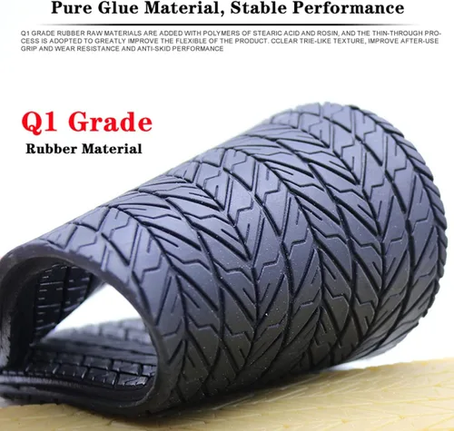 Miniatura 4 de Material de reparación de la parte inferior del zapato de repuesto de goma antideslizante, negro, 12.8 x 5.11 pulgadas