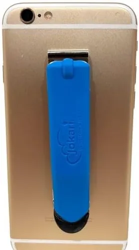 Miniatura 7 de Jokari Soporte universal para teléfono manos libres. Clip de cinturón montado con adhesivo ultra fuerte y agarre para el dedo para un fácil uso