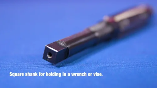 Miniatura 4 de Drill America DWRRADJ Fresadora manual ajustable de alta velocidad, ("8/A" - "O") acanalado recto, vástago redondo con extremo cuadrado, acabado