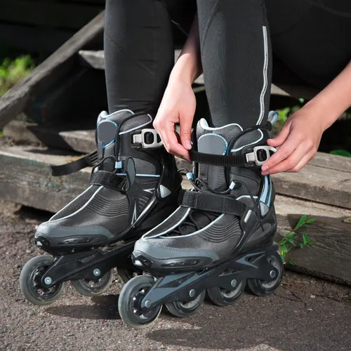 Miniatura 3 de 2 correas de hebilla para patinaje de ruedas: 10 "de largo, cabeza de 0.9", hebillas de repuesto ajustables de alta resistencia de 0.6 pulgadas