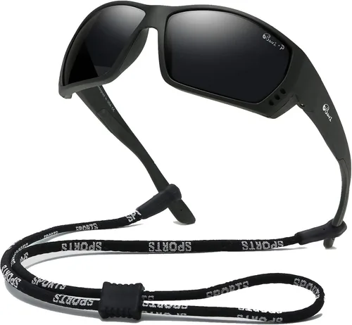 Miniatura 9 de Bevi Gafas de sol deportivas polarizadas ultraligeras TR90, lentes de montura flexibles y duraderas para hombres y mujeres Azul