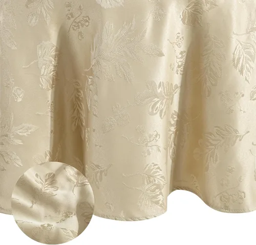 Miniatura 21 de Elrene Home Fashions. - Elegante mantel de damasco, diseño de hojas tejidas.