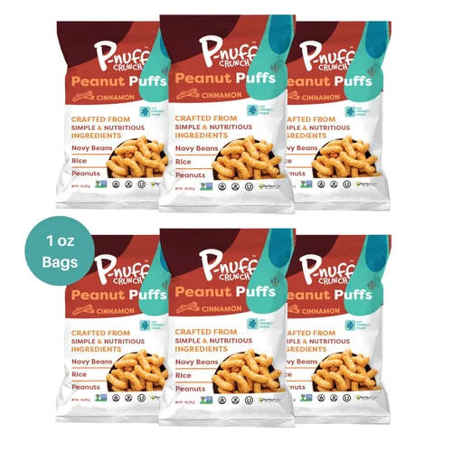 Miniatura 17 de Pnuff Crunch Puffs de Mantequilla de Maní - Bocadillos saludables, aperitivos bajos en calorías, aperitivos sin gluten, veganos, ricos en proteínas