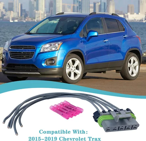 Miniatura 4 de Conjunto de cables del resistor del motor del ventilador HVAC para automóvil Compatible con 2015 2016 2017 2018 2019 Chevrolet Trax Conector