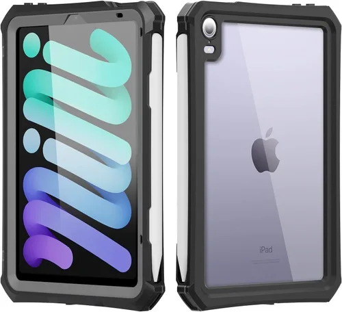 Miniatura 11 de Funda impermeable compatible con iPad Air de 11 pulgadas (M2)/5ª/4ª generación de 10.9 pulgadas, funda protectora de cuerpo completo con protector