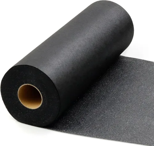 PLANTIONAL Interfaz Fusible no tejido no tejido negro de peso medio: 11.6 "x 30yd Interfaz no tejida de peso medio en poliéster Interfaz de una cara