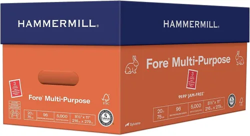 Miniatura 45 de Hammermill Fore Papel para impresora, papel para copias multiusos de 20 lb, 8.5 x 14 - 1 resma (500 hojas) - blancura 96, fabricado en Estados