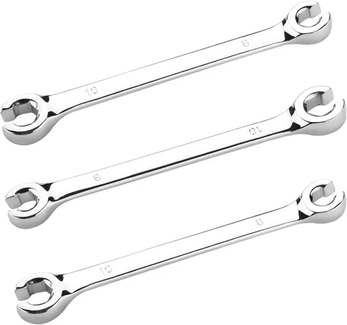 Miniatura 40 de Utoolmart Llave de tuerca de destello, 0.945 in x 1.063 in, doble extremo abierto, acero de alto carbono chapado en cromo espejo, para mantenimiento