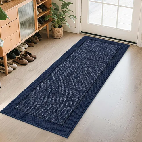 Miniatura 15 de BEQHAUSE Tapete para puerta interior de 20 x 32 pulgadas, tapete antideslizante para entrada, lavable, resistente a la suciedad, tapete