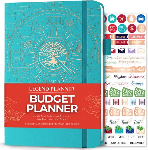 Miniatura 13 de Legend Budget Planner - Libro organizador financiero, cuaderno de cuentas de dinero y seguimiento de gastos para presupuestos mensuales del hogar