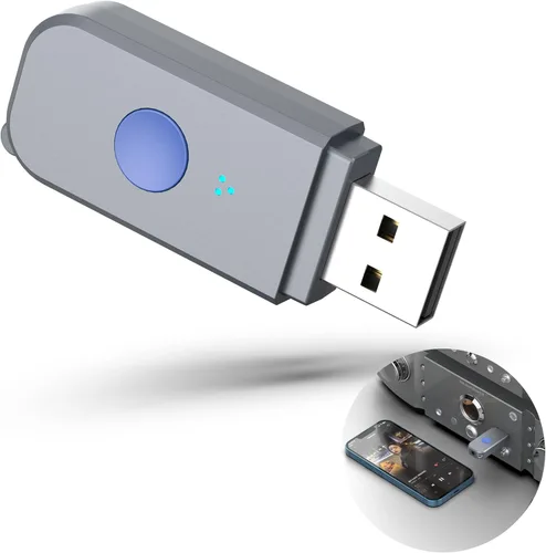 Miniatura 6 de Kit USB Bluetooth para coche, adaptador receptor Bluetooth 5.3 [micrófonos más fuertes y cancelación de ruido] y [conectar y usar] para música