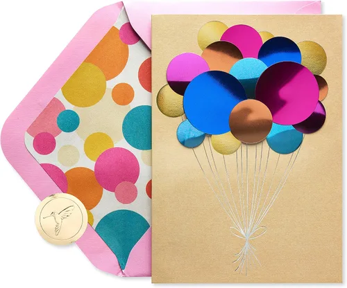 Miniatura 4 de Papyrus Tarjetas de cumpleaños, globos y champán (2 unidades)