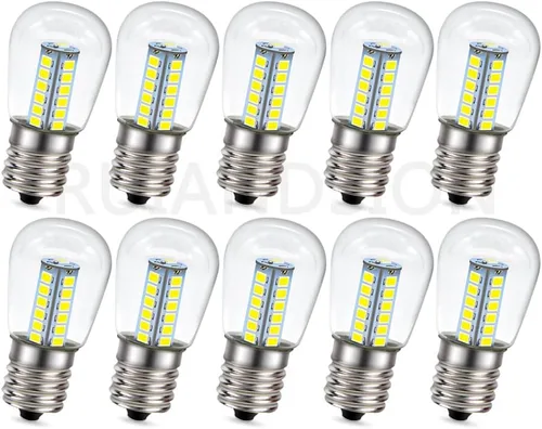 Miniatura 10 de Ruiandsion Bombilla LED E17 para refrigerador, CA 110 V, blanco, 2835 25SMD, bombilla transparente para congelador, techo, lámpara de iluminación