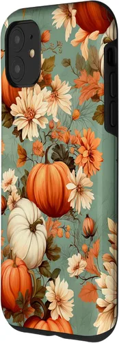 Miniatura 2 de Funda con temática de otoño para iPhone 11 con diseño de calabaza de otoño para mujer