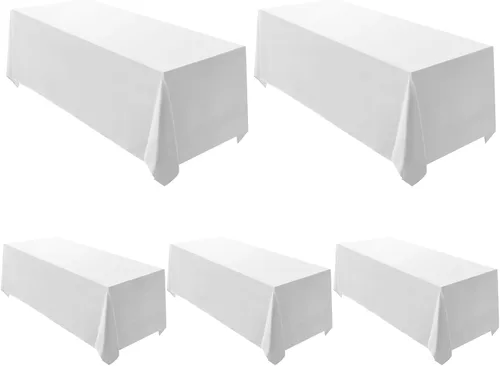 Miniatura 31 de Surmente Mantel cuadrado para mesas cuadradas o redondas, 100% poliéster, 52 x 52 pulgadas, mantel para bodas, banquetes o restaurantes (negro)