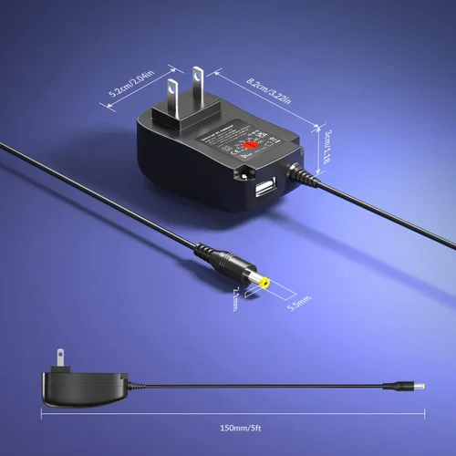 Miniatura 4 de Adaptador universal de CA de 6 V ~ 24 V, 6V9V12V3A 15V2.4A 18V2A 20V1.8A 24V1.5A 36W con puerto USB A de 5 V, 1 A, 5 W, adaptador de corriente