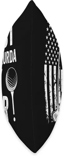 Miniatura 2 de Best Dad By Par Golfing Apparel by AlphaONE Best Thakurda by Par USA Flag Father's Day Golfing Dad Throw Pillow, 16x16, Multicolor