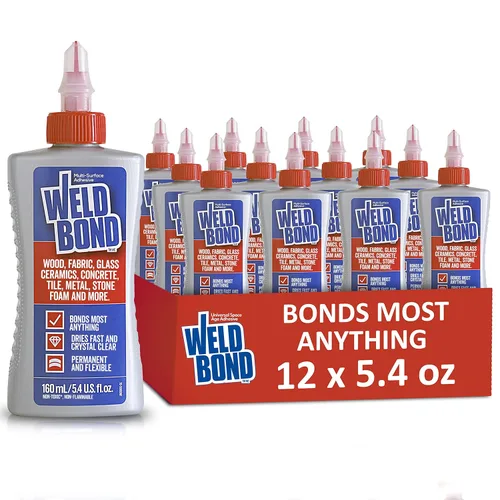 Miniatura 13 de Weldbond Pegamento no tóxico para múltiples superficies que se adhiere a la mayoría de cualquier cosa. Úsalo como pegamento para madera