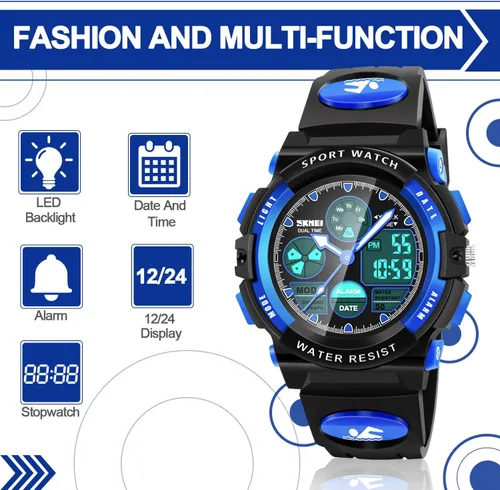 Miniatura 3 de Dodosky Juguetes para niños de 5 a 12 años LED de 1640ft relojes deportivos digitales impermeables para niños regalos de cumpleaños regalos