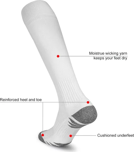 Miniatura 3 de Soccer Socks Football Socks Adult Youth Kids Knee High Cushioned Athletic Tube Socks for Men Women
