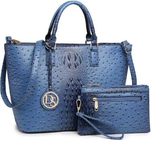 Miniatura 7 de Dasein Women Satchel Purse Handbag Shoulder Bag Work Tote Bag with Matching Clutch