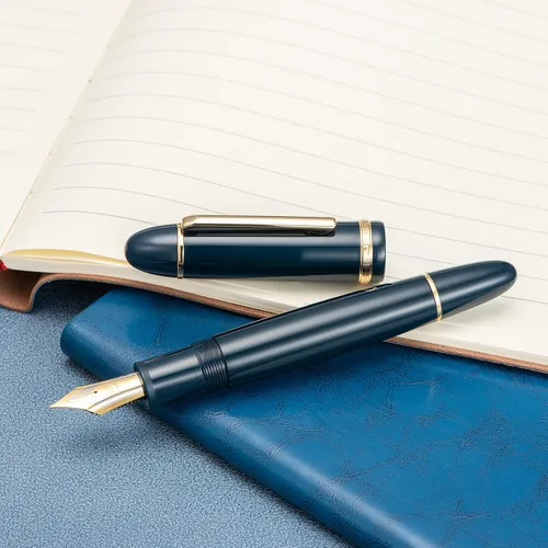 Miniatura 8 de Jinhao X159 - Juego de 4 bolígrafos estilográficos acrílicos de colores surtidos, tamaño 8, punta media, diseño clásico, pluma de escritura suave