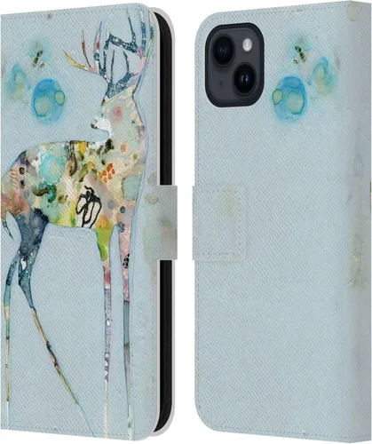 Miniatura 20 de Head Case Designs Officially Licensed Wyanne Blue Watercolour Bear Animals 2 Leather Wallet Case Compatible with Apple iPhone 15 Plus