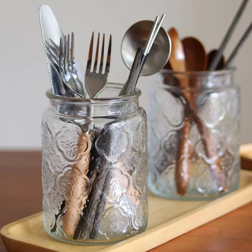 Miniatura 9 de Custde - Recipientes de cristal para almacenamiento con tapa hermética, envase de 23.7oz para encimera de cocina con tapa de bambú, azúcar moreno