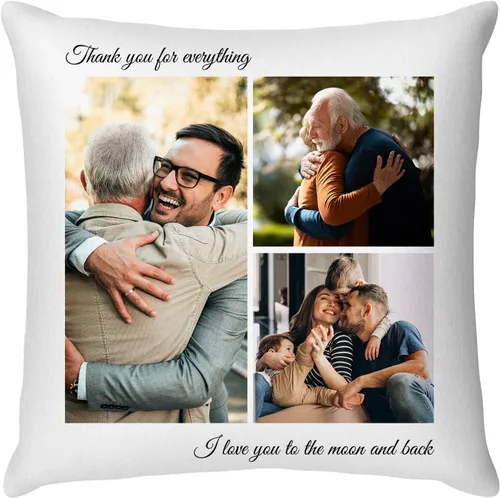 Miniatura 35 de Easycosy Almohada personalizada con texto de imagen, funda de almohada con foto, regalos personalizados para parejas, funda de cojín con foto, 4