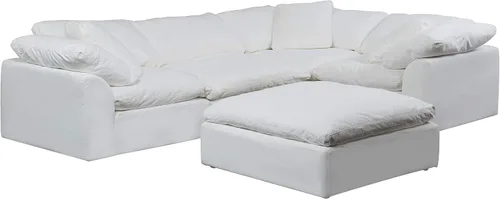 Miniatura 11 de Sunset Trading Cloud Puff - Sofá modular de 5 piezas, color gris, gris