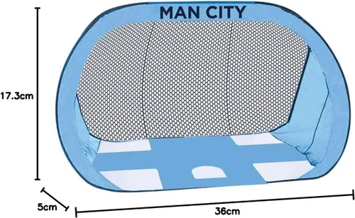 Miniatura 3 de Hy-Pro Manchester City F.C. - Portería de fútbol desplegable 2 en 1 de 4 x 3 pies, red de fútbol portátil con bolsa de transporte