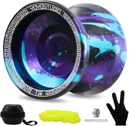 Miniatura 13 de YOYOSTUDIO T16 YoYo Responsive Profesional, YoYo de Doble Propósito para Niños Principiantes, YoYo No Sensible para Adultos con Herramienta