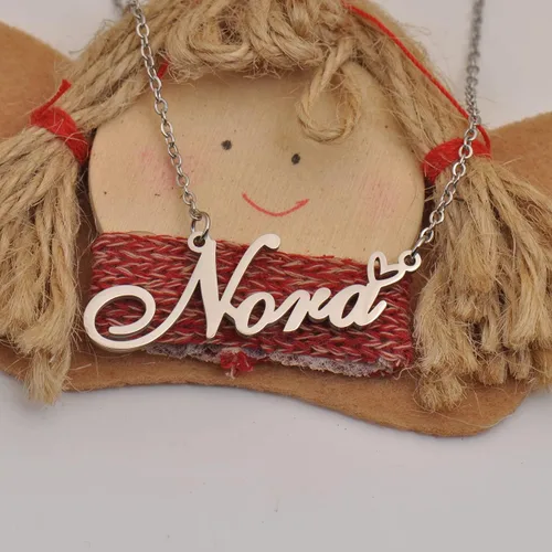 Miniatura 7 de Collar con nombre personalizado con corazón, collar con nombre personalizado para mujer, collar de moda personal, el mejor regalo para niña, madre