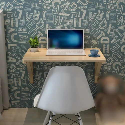 Miniatura 7 de Mesa de comedor flotante de madera de pino maciza, mesa de comedor plegable, mesa de estudio multifunción, 14 tamaños, para banco de trabajo