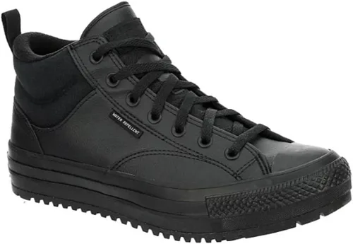 Miniatura 4 de Converse Chuck Taylor All Star Malden Street Mid High Sneaker Boot Leather - Estilo de cierre de cordones - Negro