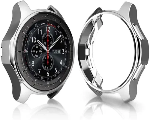 Miniatura 8 de FitTurn Compatible con Gear S3 Frontier SM-R760, marco de metal de TPU suave a la moda, resistente a los golpes, a prueba de golpes, carcasa