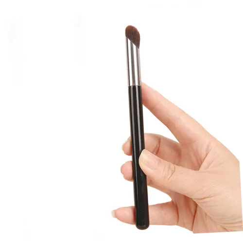 Miniatura 5 de Beaupretty 3 brochas correctoras para debajo de los ojos, mini cepillo de nariz plano en ángulo para ocultar la mezcla y pulir