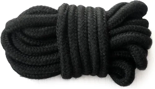 Miniatura 8 de Juego de 16 correas de felpa de alta calidad, juego de 16 piezas para dormitorio de parejas (negro)