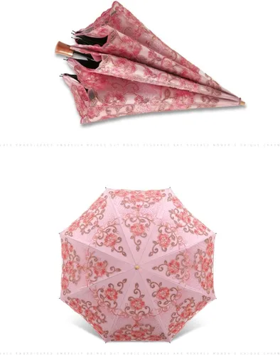 Miniatura 46 de Honeystore - Parasoles de encaje de flores para fiesta de boda, paraguas nupcial de encaje