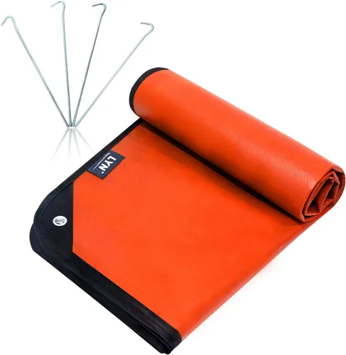Miniatura 14 de LYN Manta de emergencia resistente, equipo de supervivencia, impermeable, aislada, lona de emergencia para camping, senderismo, bushcraft Bronceado