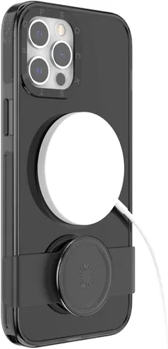 Miniatura 6 de PopSockets Funda negra para iPhone 12 y iPhone 12 Pro con agarre y deslizamiento para teléfono compatible con MagSafe