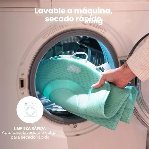 Miniatura 4 de Frida Baby Bañera de bebé 4 en 1 Grow-with-Me, bañera para recién nacidos a niños pequeños con asiento de baño extraíble y respaldo para soporte