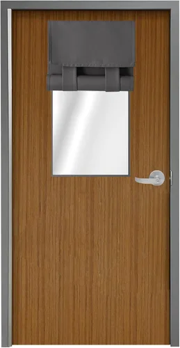 Miniatura 14 de WdFour Cortinas de puerta francesa con tacto sedoso, aislamiento térmico, reducción de ruido, cortinas opacas para puerta de vidrio y oficina