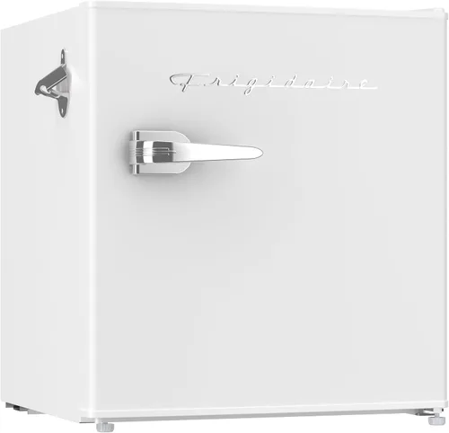 Miniatura 10 de FRIGIDAIRE Mini refrigerador retro negro de 1.6 pies cúbicos con control de termostato ajustable de ahorro de energía, abrebotellas de montaje