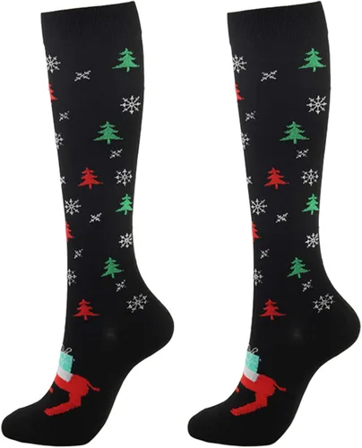 Miniatura 2 de Calcetines de compresión con estampado de dibujos animados para hombres y mujeres, calcetines para fascitis plantar en el tobillo, mejor apoyo