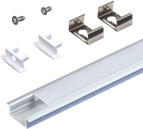 Miniatura 10 de Armacost Lighting Canal de montaje de luz de cinta LED para montaje en superficie, paquete de 5 unidades, color negro, 960056
