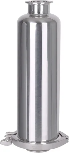 DERNORD Filtro de Abrazadera Triple de 2 Pulgadas - Accesorios Sanitarios SS304 Filtro En Línea Recto con Pantalla de Acero Inoxidable de 60 Malla