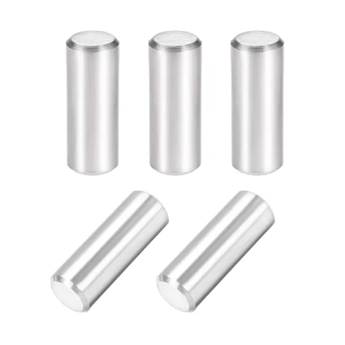 Miniatura 14 de uxcell 5 unids 0.315 in x 0.630 in pasador 304 acero inoxidable estante cilíndrico soporte pin sujetan elementos tono plata